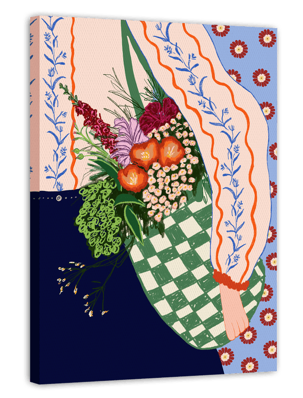 Boho Love - Mädchen mit Sommerblumen