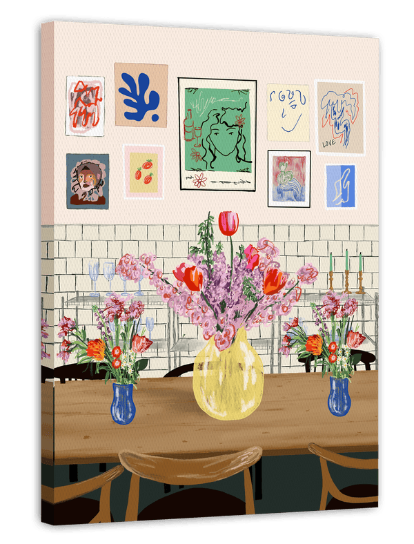 Have a seat - Blumensträuße im Esszimmer