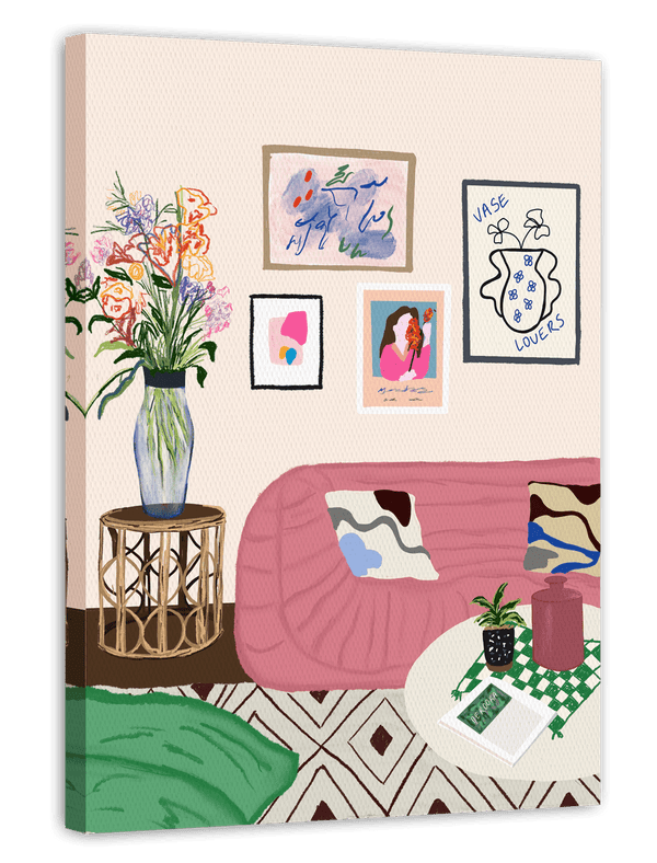 Colourful comfy couch - Wohnzimmer im bunten Ambiente