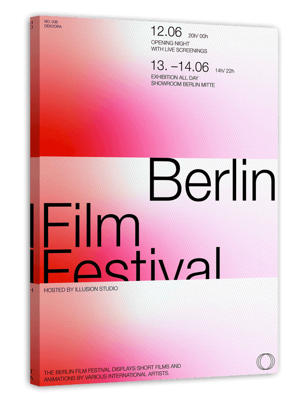 Berlin Film Festival - Exhibition Invitation in Pink
