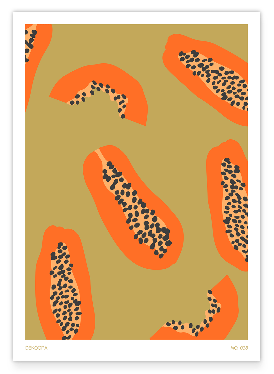 Sweet Papaya - Sommerfrüchte Illustration