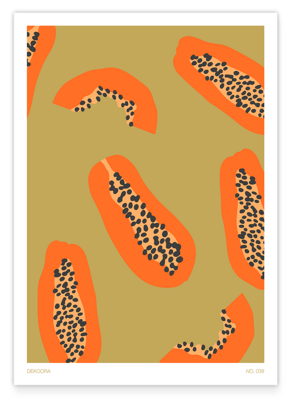 Sweet Papaya - Sommerfrüchte Illustration