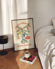 After Hover: Scandi Baumschmuck "Merry Christmas, Happy holidays"