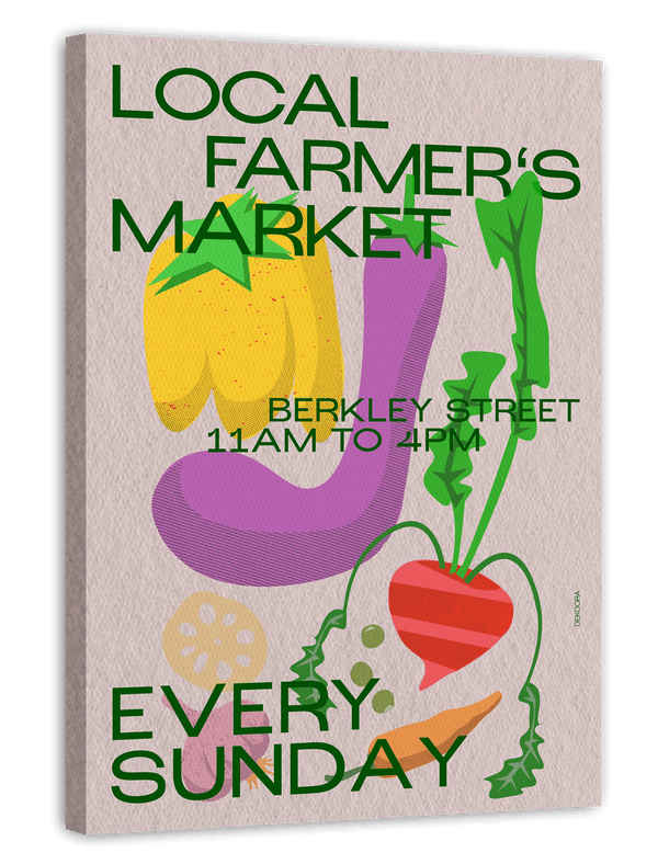 Fresh Veggies - Local farmer's Market on Sundays