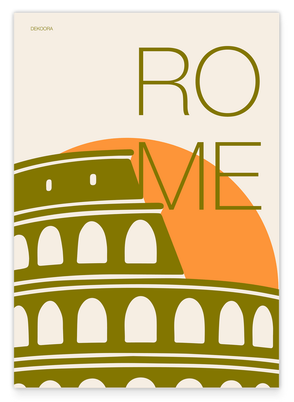 Rom Städte Illustration - Visit the Kolosseum