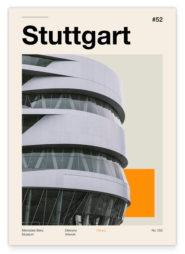 Stuttgart - Mercedes Benz Museum im Vintage Style