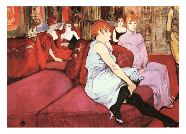 Henri de Toulouse-Lautrec - Der Salon in der Rue des Moulins