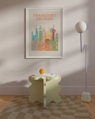After Hover: Frankfurt am Main - Souvenir Illustration mit Skyline