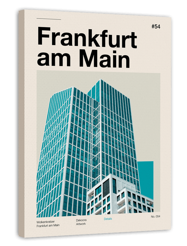 Frankfurt am Main mit Stadt-typischem Wolkenkratzer