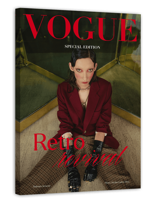 Vogue Retro Revival - Burgundy aesthetic
