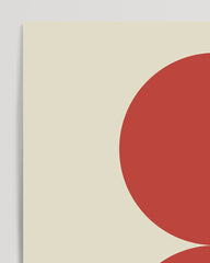 After Hover: Bauhaus inspirierte Muster in Rot-Orange