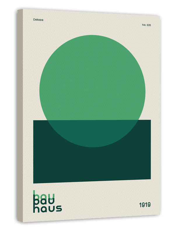 Bauhaus Design - Minimalistische Formen in Grün
