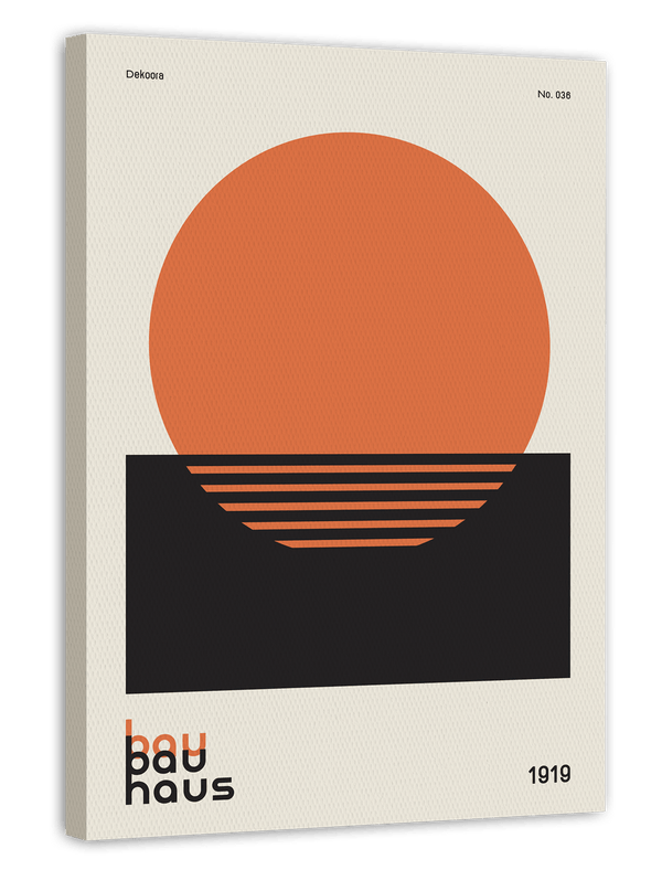 Abstrakte Sonne - Puristische Formen im Bauhaus Stil