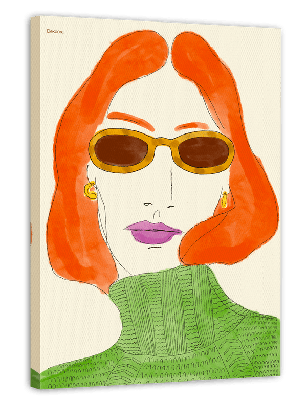 Strike a Pose - Mode Illustration mit Sonnenbrille