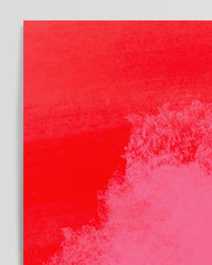 After Hover: Wolke 7 - Abstrakte Kunst mit rosa Tupfen