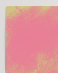 After Hover: Abstrakte Pinselkunst - Rosa Wolken auf Gelb