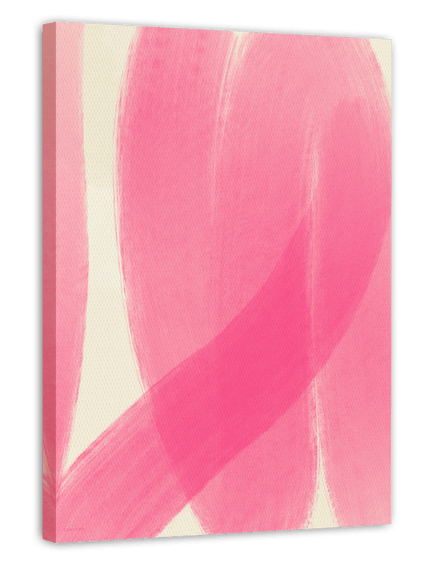 Minimalistisches Rosa - Abstrakte Pinselführung