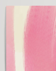 After Hover: Minimalistisches Rosa - Abstrakte Pinselführung