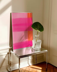 After Hover: Art Match in Pink & Orange - Abstrakte Linien