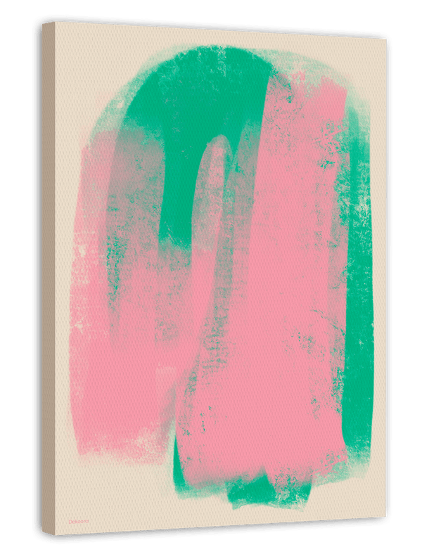Abstrakter Bogen - Green meets pink texture