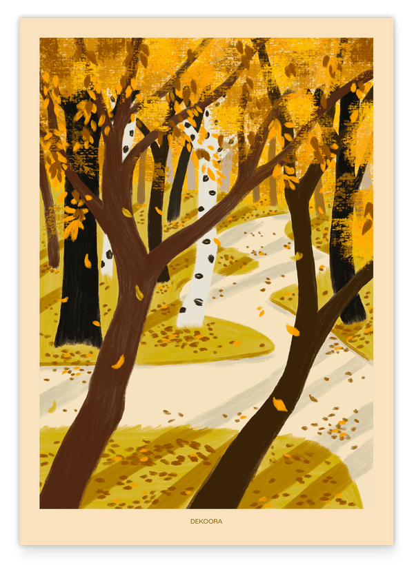 Waldspaziergang - Blätterwald im Herbst