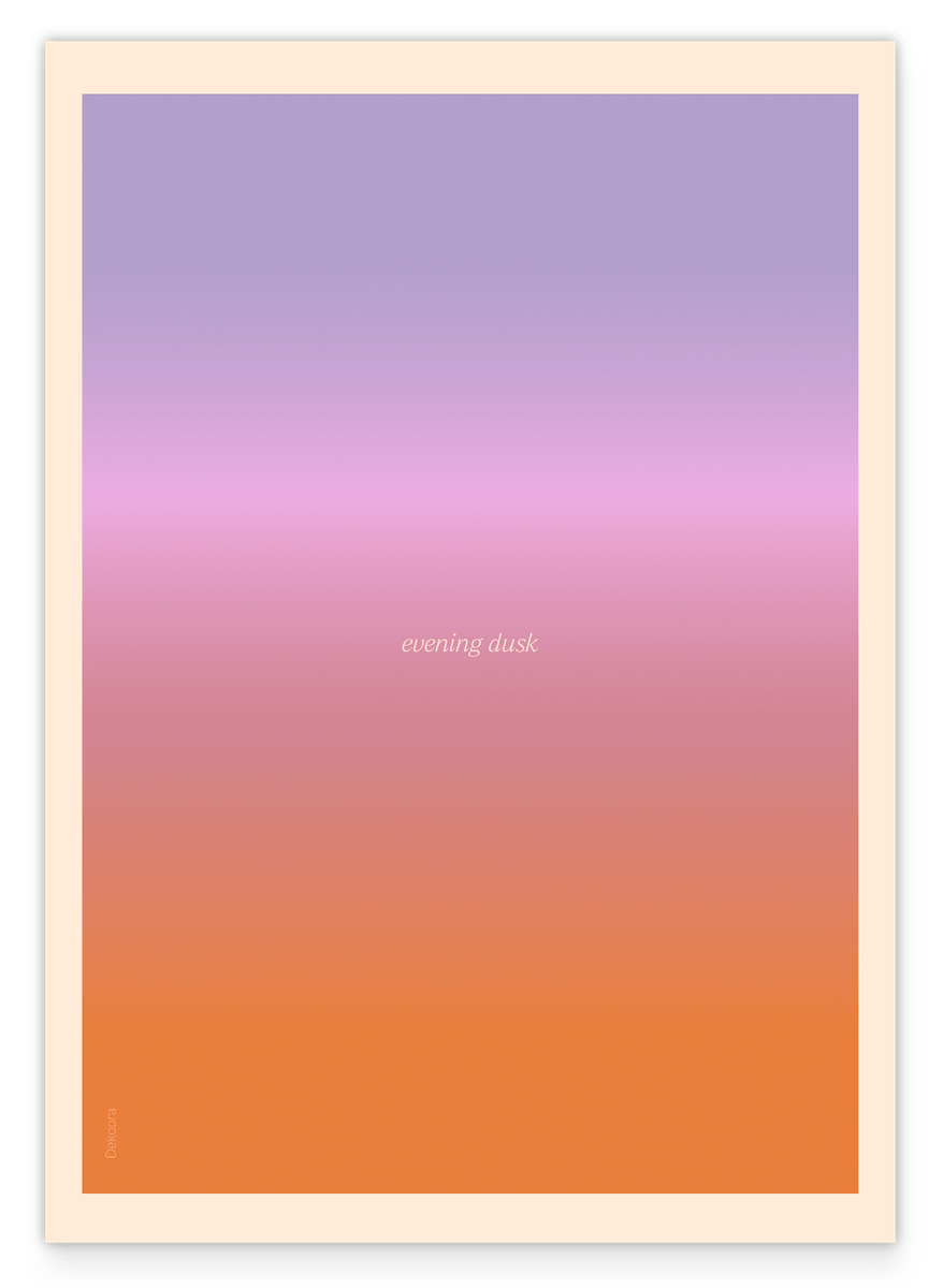 Evening Dusk in calming purple - Ombré Farbverlauf