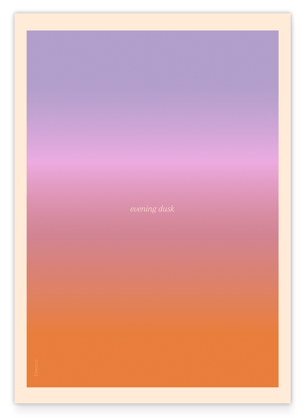 Evening Dusk in calming purple - Ombré Farbverlauf