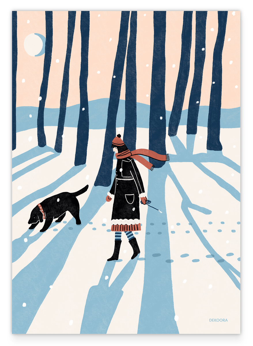Winter Walk - Schnee Spaziergang mit Hund