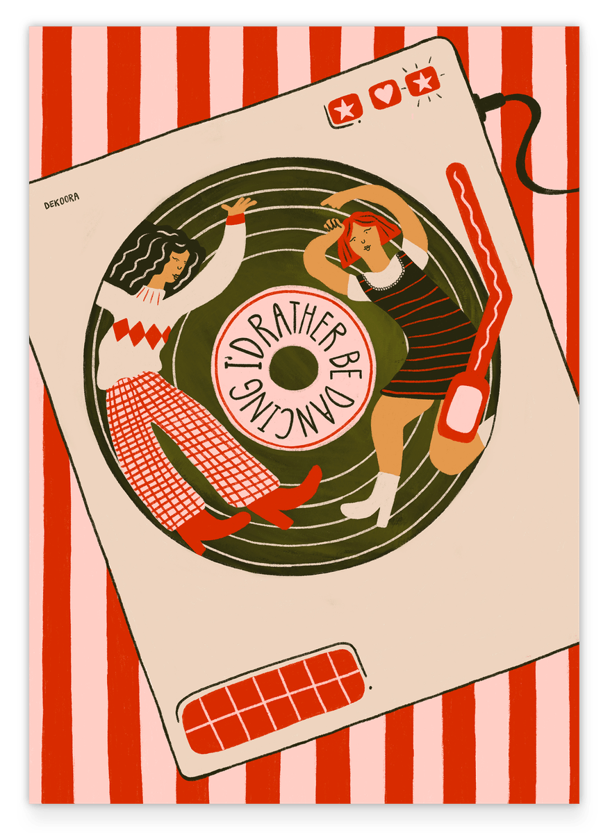 I'd Rather Be Dancing - Vintage Record Player