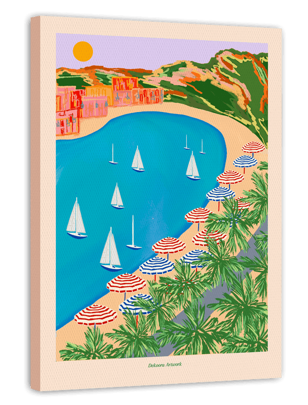 Amalfi Style - Segelboote vor meditteraner Küste