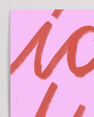 After Hover: Liebe - Ich dich auch - Sprüche Typografie in Pink