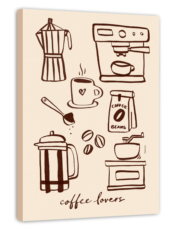 Coffee Lovers - Kaffee Illustration modern