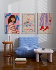 After Hover: Set aus 3 Postern: Cozy Dinner Party
