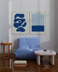 After Hover: Set aus 2 Postern: Abstrakt in Blau