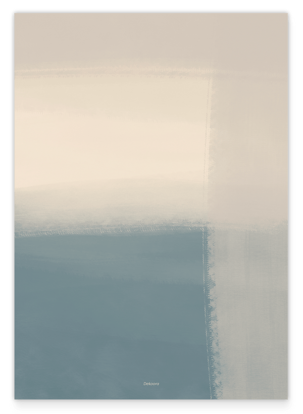 Calming Charcoal I - Abstrakte Malkunst in Grau