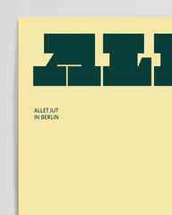 After Hover: Allet Jut - Typografie in Gelb und Grün