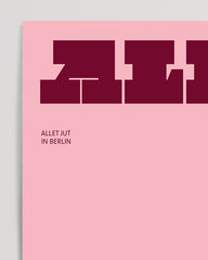 After Hover: Allet Jut - Typografie in Dunkelrot