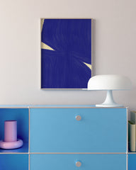 After Hover: Beaming Blue: Minimal Art No. 1