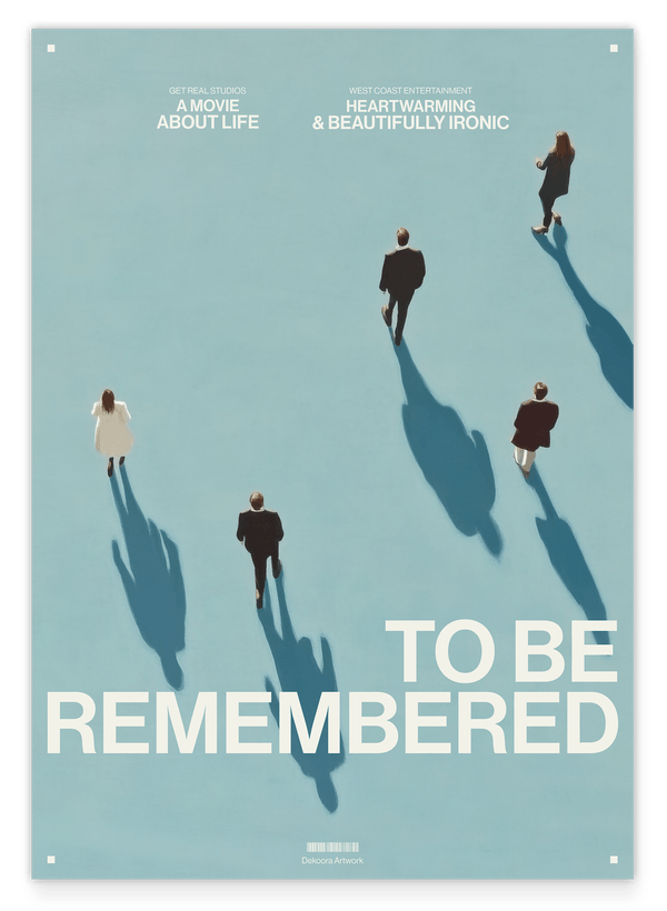 To Be Remembered - Vintage Illustration in Blau