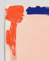 After Hover: Bright Blush - Wandkunst mit Brushstrokes