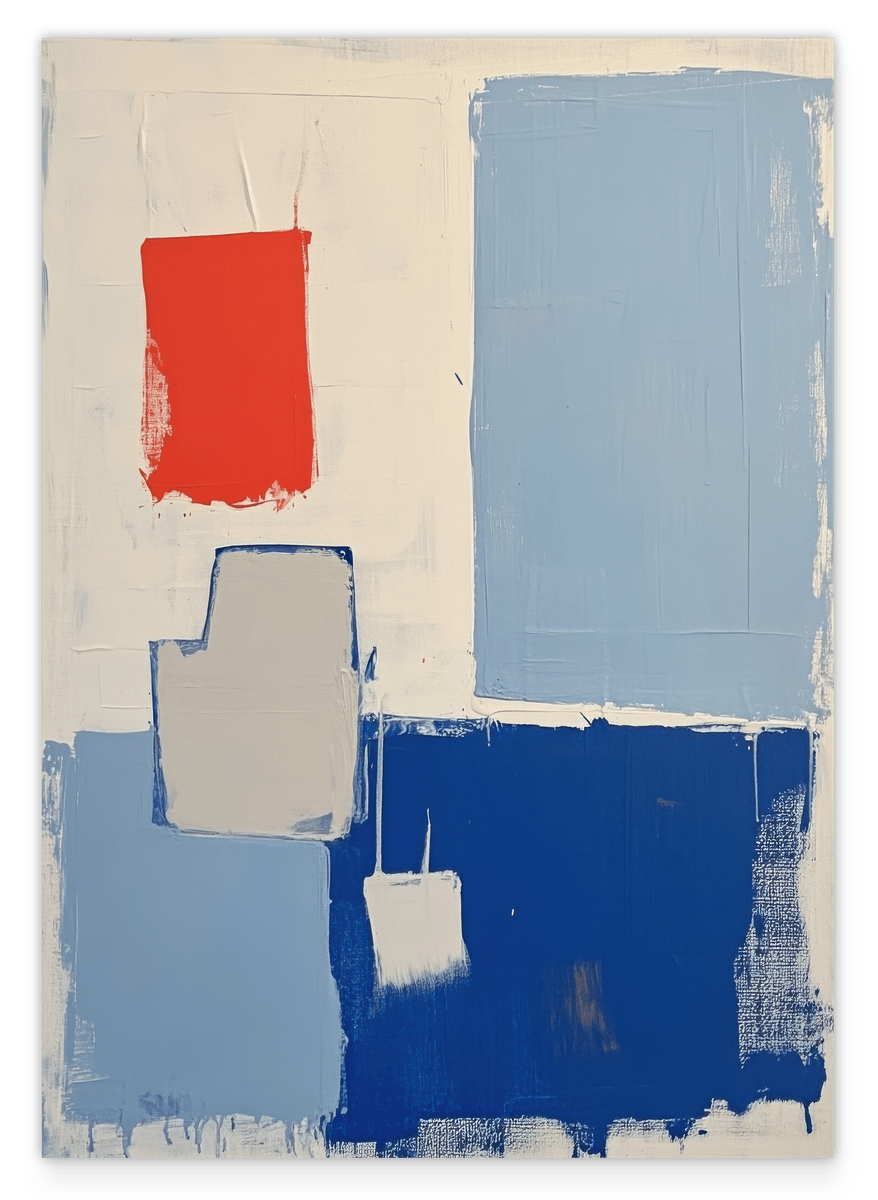 Playful Blueprint - Wandkunst mit Brushstrokes (1/2)