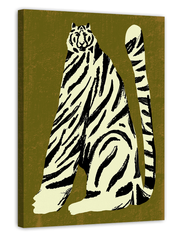 Rooaar: Abstrakter weißer Tiger