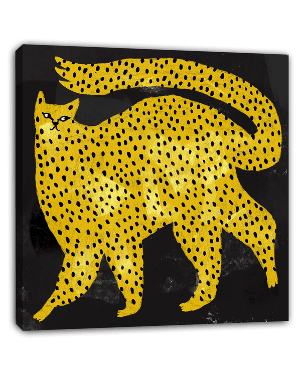 Abstrakter Leopard im Dunkeln