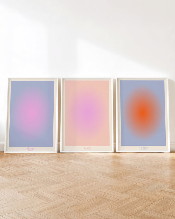 Set aus 3 Postern: Aura Colours