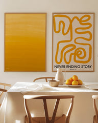 After Hover: Set aus 2 Postern: Abstract Mustard Yellow
