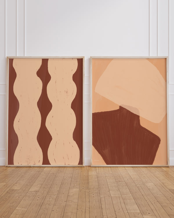 Set aus 2 Postern: "Brown Balance"