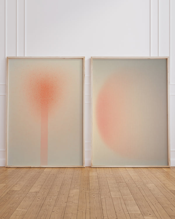 Set aus 2 Postern: "Peachy Poetry"