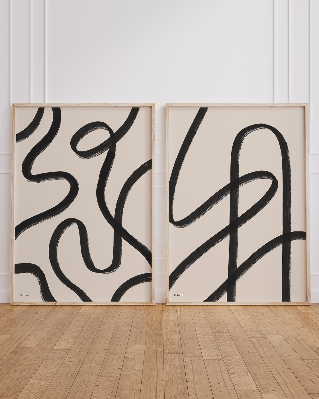 Set aus 2 Postern: Black Lines