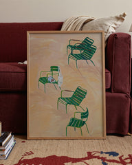 After Hover: Croissant au Soleil: Café Chairs in Paris