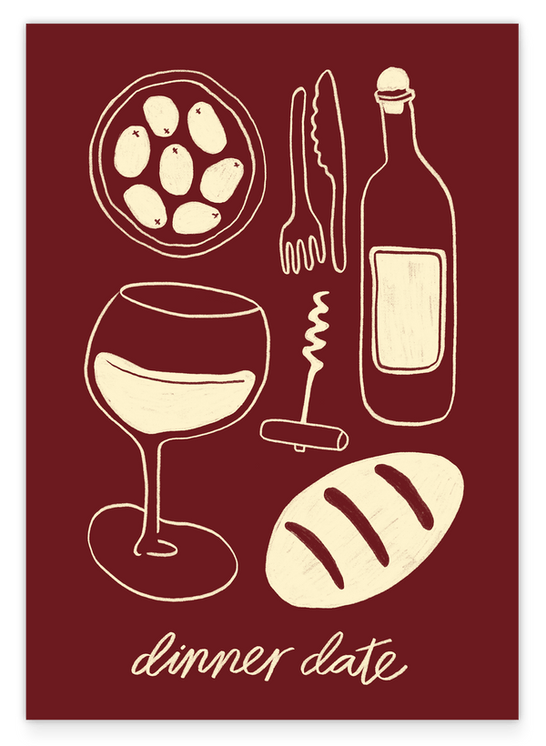 Dinner Date - in Bordeaux-Rot